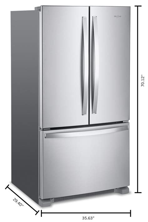 LG - 25. . Whirlpool counter depth french door refrigerator